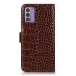 Custodia per telefono in pelle di vacchetta di coccodrillo, For Nokia G42 5G, For Nokia XR21, For Nokia C110