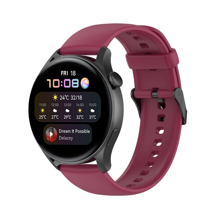 Cinturino in silicone con fibbia nera per Huawei Watch 4