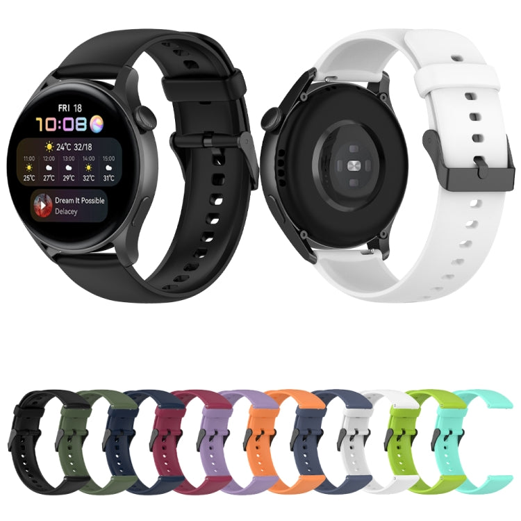 Cinturino in silicone con fibbia nera per Huawei Watch 4