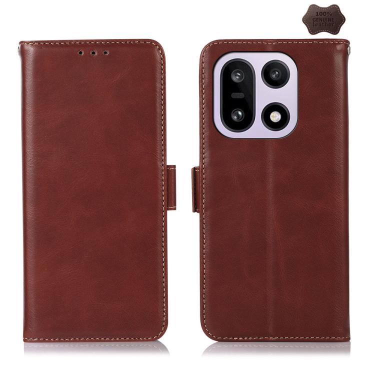 Custodia RFID in vera pelle con struttura magnetica per OnePlus Nord CE6 Lite e