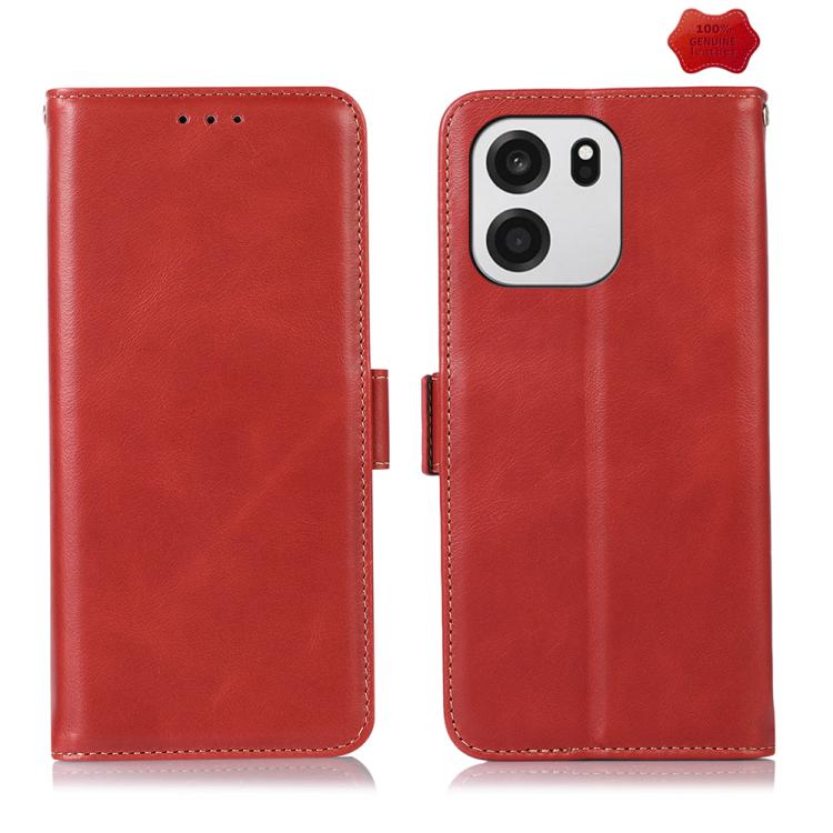 Custodia RFID in vera pelle con struttura magnetica per OnePlus Nord CE6 Lite e
