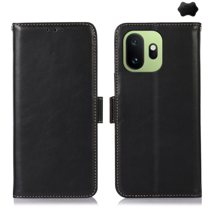 Custodia RFID in vera pelle con struttura magnetica per OnePlus Nord CE6 Lite e