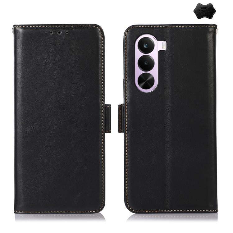 Custodia RFID in vera pelle con struttura magnetica per OnePlus Nord CE6 Lite e