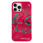 Custodia PC con motivo dipinto per iPhone 15 Pro