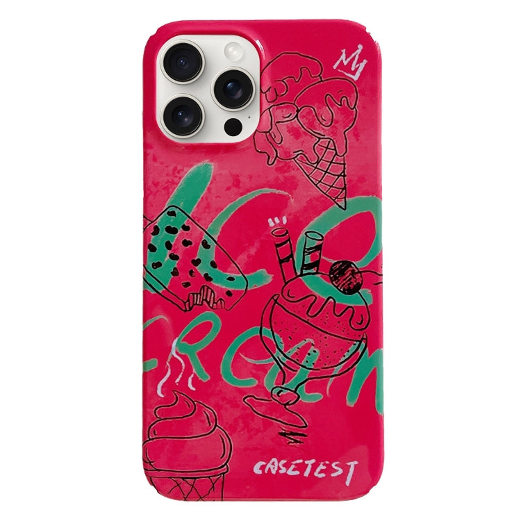 Custodia PC con motivo dipinto per iPhone 15 Pro