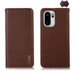 Custodia in pelle di vacchetta con strato superiore nappa per OnePlus Nord CE6