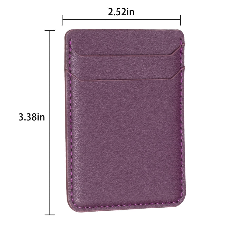 Adesivo posteriore in pelle PU con slot per carte