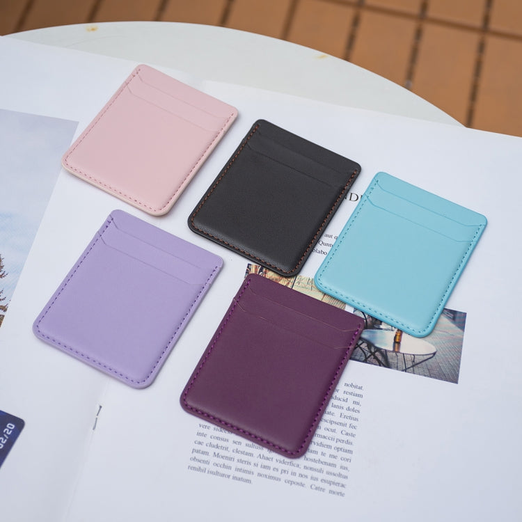 Adesivo posteriore in pelle PU con slot per carte