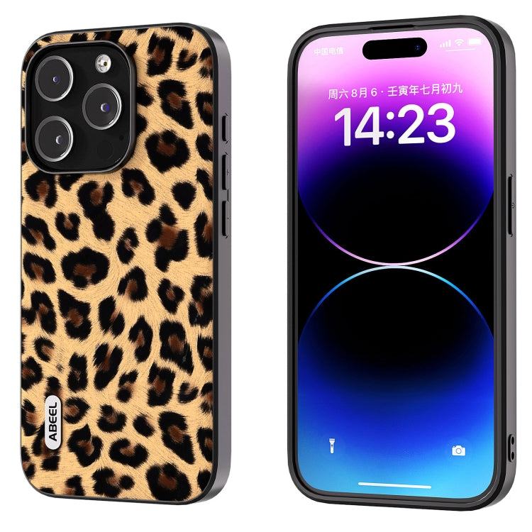 Custodia leopardata per iPhone 14 Pro e Pro Max