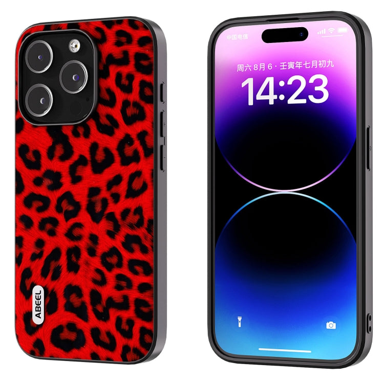 Custodia leopardata per iPhone 14 Pro e Pro Max
