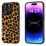 Custodia leopardata per iPhone 14 Pro e Pro Max