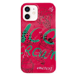 Custodia iPhone 12 con motivo dipinto