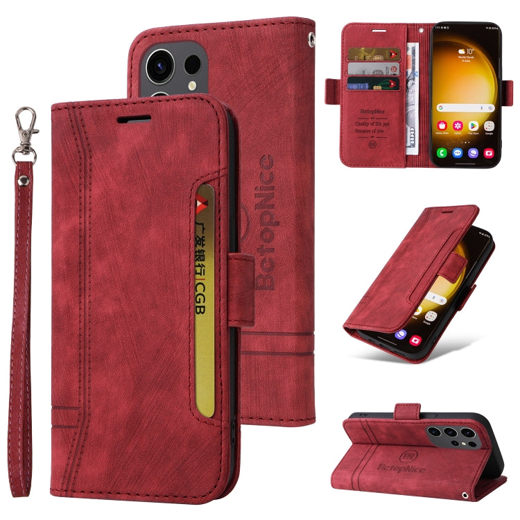 Custodia portafoglio in pelle per smartphone Samsung Galaxy