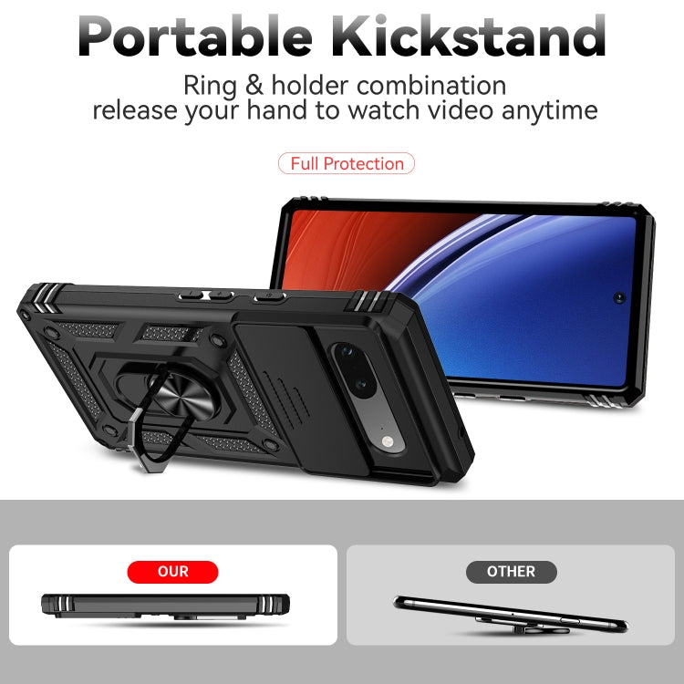 Custodia con supporto camshield scorrevole per Google Pixel 7a e 6a