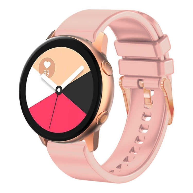 Cinturino in silicone 20mm con fibbia oro rosa per Amazfit