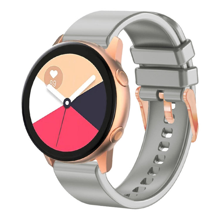 Cinturino in silicone 20mm con fibbia oro rosa per Amazfit