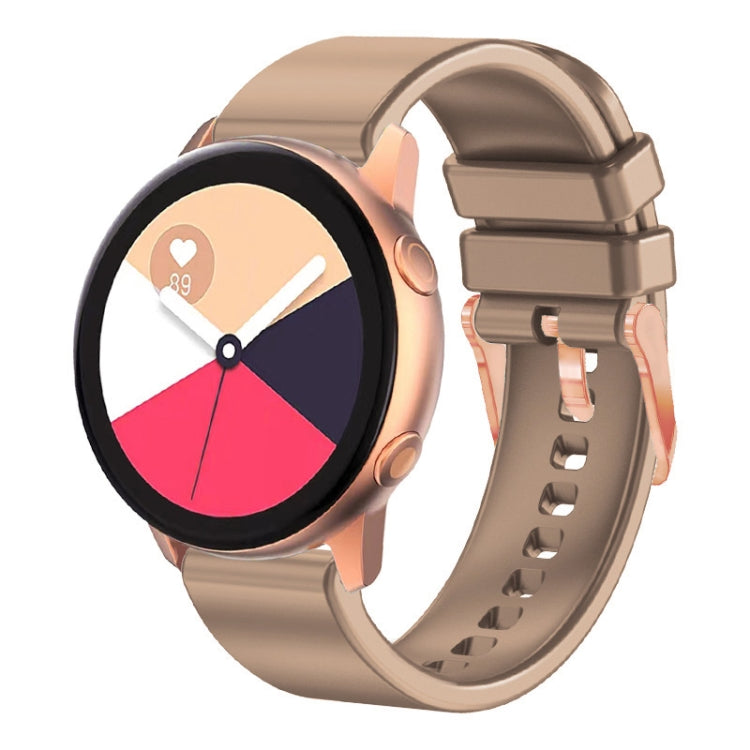 Cinturino in silicone 20mm con fibbia oro rosa per Amazfit