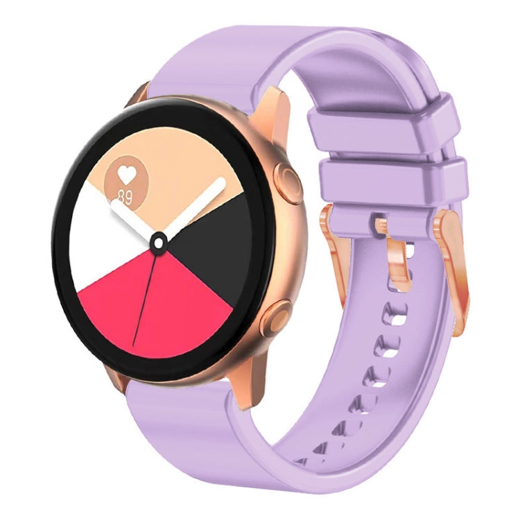 Cinturino in silicone 20mm con fibbia oro rosa per Amazfit