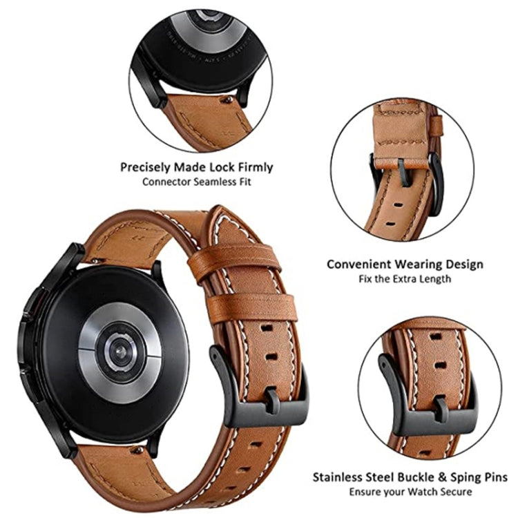Cinturino in vera pelle con fibbia per Garmin Venu
