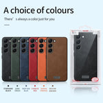 Custodia TPU e pelle per Samsung Galaxy S25 5G