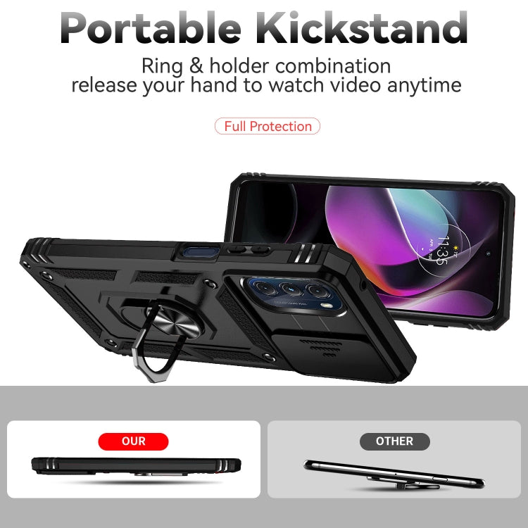 Custodia con supporto Camshield scorrevole per Motorola Moto G 5G 2022