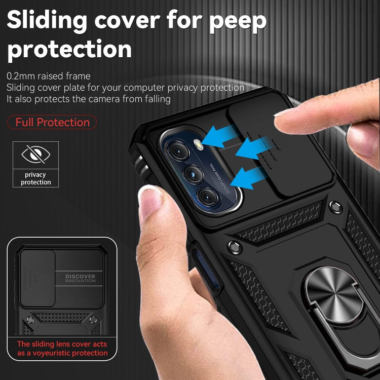 Custodia con supporto Camshield scorrevole per Motorola Moto G 5G 2022