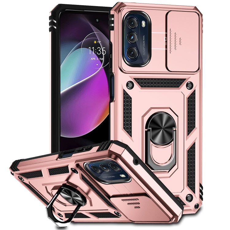 Custodia con supporto Camshield scorrevole per Motorola Moto G 5G 2022