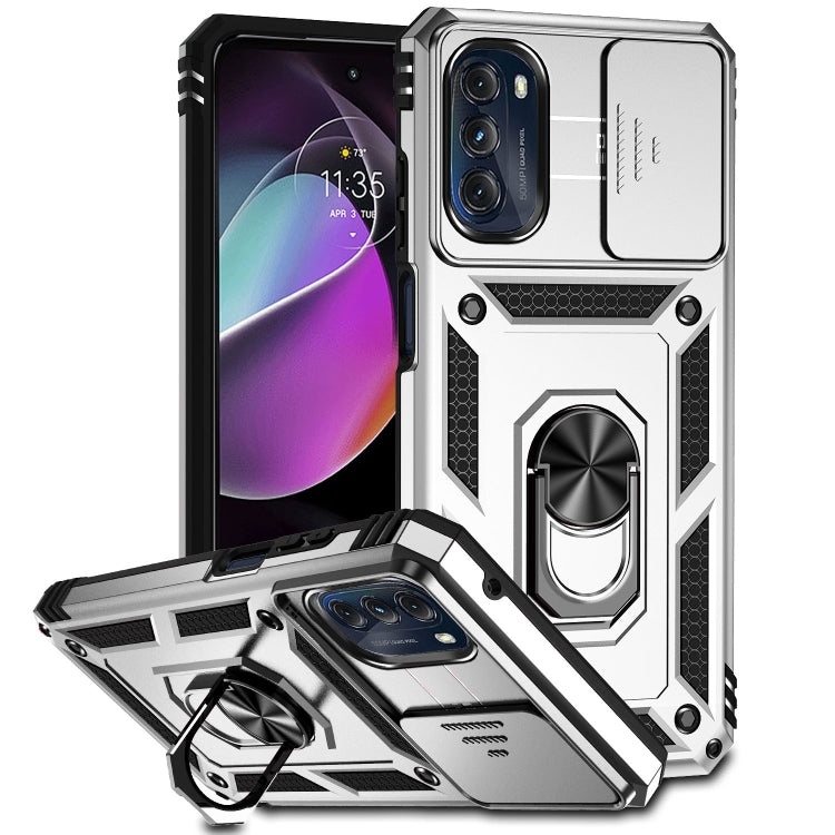 Custodia con supporto Camshield scorrevole per Motorola Moto G 5G 2022