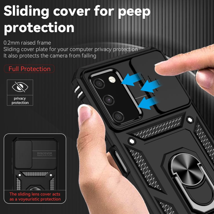 Custodia con copri camera scorrevole per Samsung Galaxy