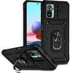 Custodia per telefono con supporto per camshield scorrevole, For Xiaomi Redmi Note 10 Pro, For Xiaomi Redmi Note 10, For Xiaomi Poco X3
