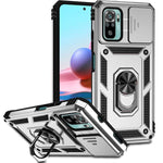 Custodia per telefono con supporto per camshield scorrevole, For Xiaomi Redmi Note 10 Pro, For Xiaomi Redmi Note 10, For Xiaomi Poco X3