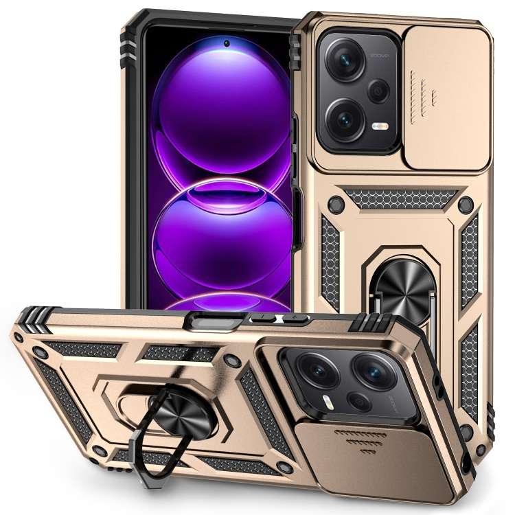Custodia per telefono con supporto per camshield scorrevole, For Xiaomi Redmi Note 12 5G, For Xiaomi 13 Pro, For Xiaomi 13