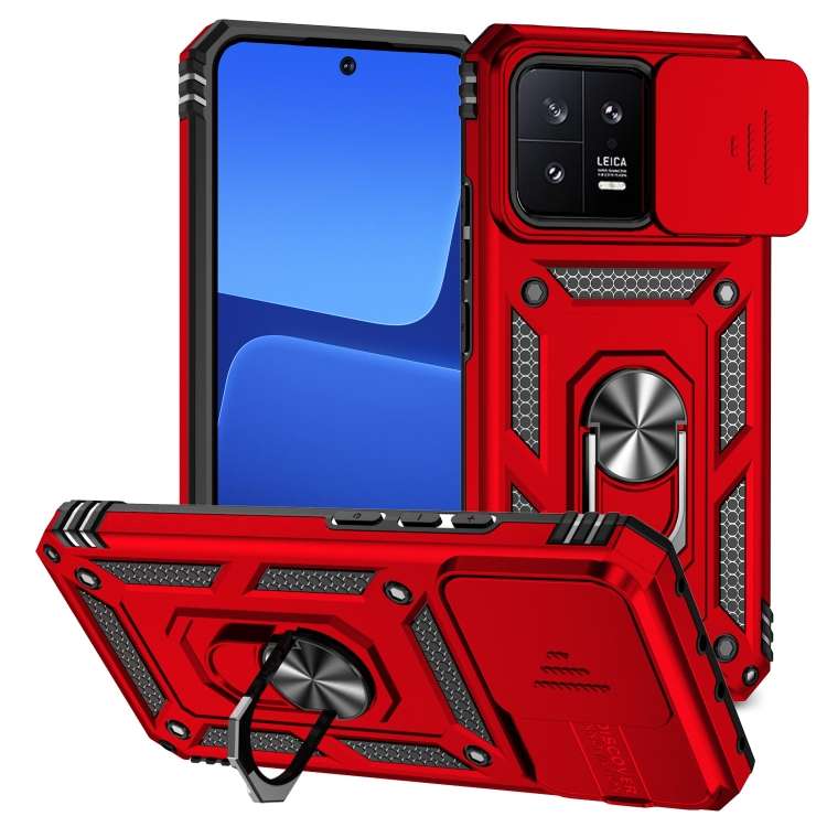 Custodia per telefono con supporto per camshield scorrevole, For Xiaomi Redmi Note 12 5G, For Xiaomi 13 Pro, For Xiaomi 13