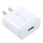 Caricabatterie rapido USB QC3.0 con spina americana