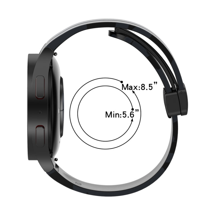 Cinturino in silicone mimetico con chiusura magnetica per Samsung