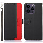 Custodia in pelle per iPhone 15 e 16 compatibile RFID