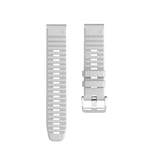 Cinturino in silicone con fibbia acciaio per Garmin