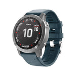 Cinturino in silicone con fibbia acciaio per Garmin