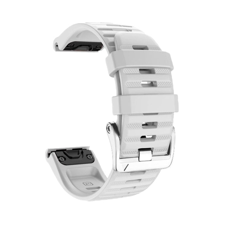 Cinturino in silicone con fibbia acciaio per Garmin