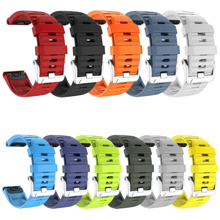 Cinturino in silicone con fibbia acciaio per Garmin