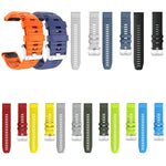 Cinturino in silicone con fibbia acciaio per Garmin