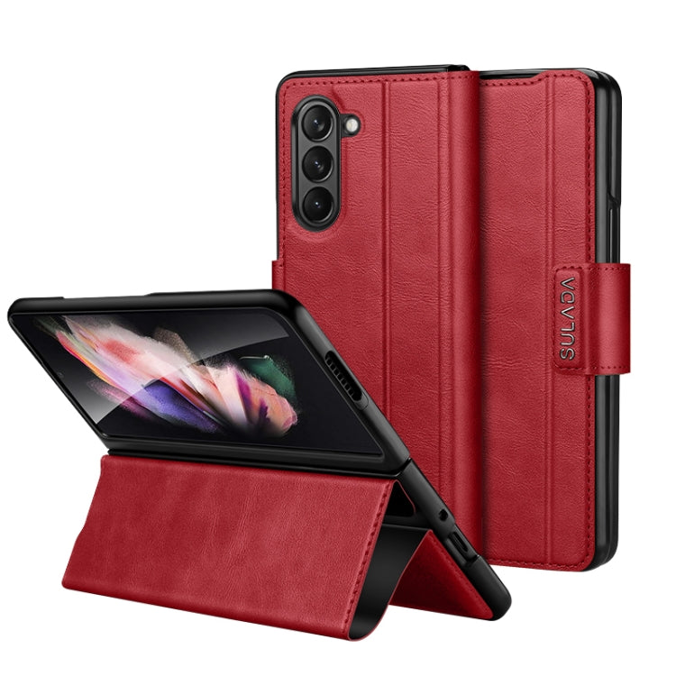 Custodia in pelle con chiusura magnetica per Samsung Galaxy Z Fol