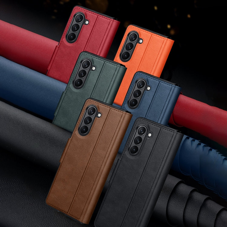 Custodia in pelle con chiusura magnetica per Samsung Galaxy Z Fol