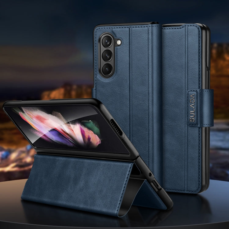 Custodia in pelle con chiusura magnetica per Samsung Galaxy Z Fol