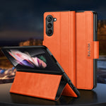Custodia in pelle con chiusura magnetica per Samsung Galaxy Z Fol