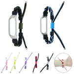 Cinturino in nylon con cavo intrecciato in silicone, For Xiaomi Mi Band 8, For Xiaomi Mi Band 7, For Xiaomi Mi Band 6 / 5