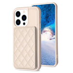 BF25 Custodia per telefono con porta carte di credito quadrato scozzese, For iPhone 14 Pro Max, For iPhone 15, For iPhone SE 2022 / 2020 / 8 / 7