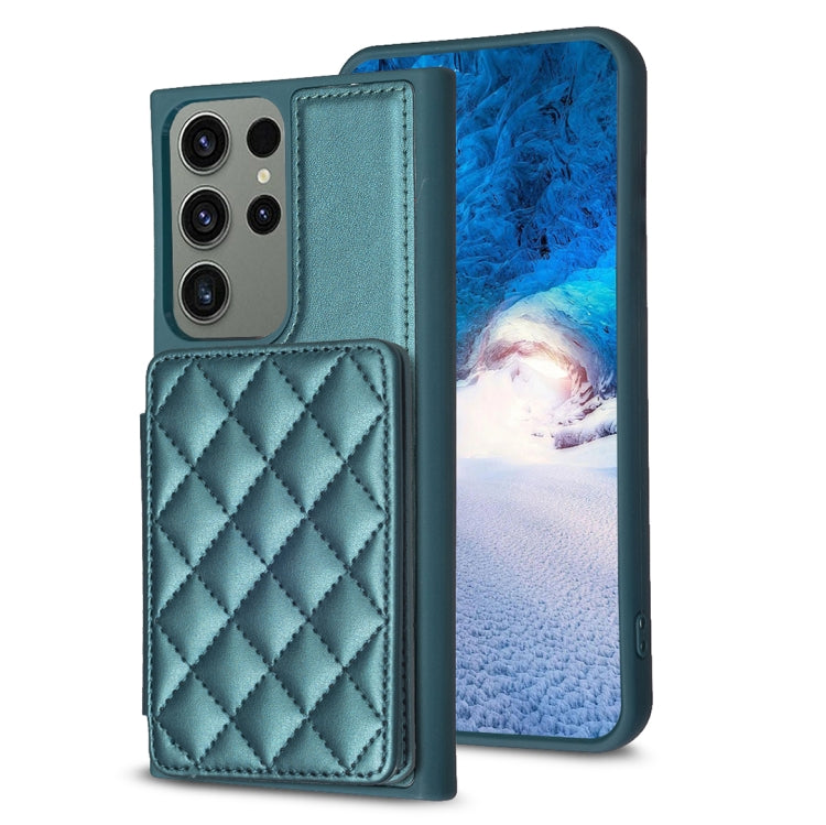Custodia portafoglio quadrato scozzese per Samsung Galaxy