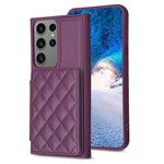 Custodia portafoglio quadrato scozzese per Samsung Galaxy