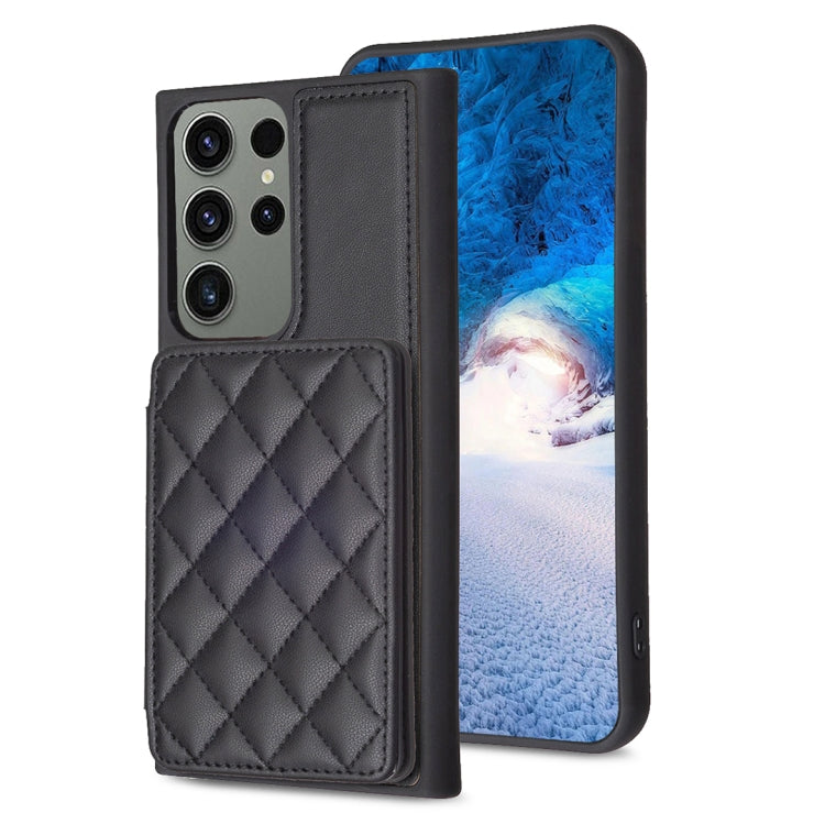 Custodia portafoglio quadrato scozzese per Samsung Galaxy